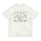 2Dうさぎの2Dうさぎ 4コマ漫画 Organic Cotton T-Shirt