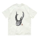 JapaneseArt Yui ShopのDeer horn オーガニックコットンTシャツ