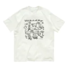 天明幸子　SUZURI  オフィシャルショップのcat cat cat !! オーガニックコットンTシャツ