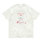 mikkoのチェリーソーダと子猫のムース オーガニックコットンTシャツ