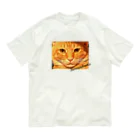 太々しい猫、玉三郎。の虚無さぶろう オーガニックコットンTシャツ