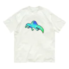 pluのカラフルスピノ❤️💛💚💙💜 オーガニックコットンTシャツ