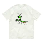 モリチエコのカマキリ オーガニックコットンTシャツ
