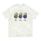 のびネコとおさかなのお店のねこねこカラフルクリームソーダ Organic Cotton T-Shirt