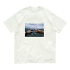 MOKSEAの夏曇江ノ島 オーガニックコットンTシャツ