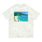 Kie Tanakaのバリ島の海 Organic Cotton T-Shirt