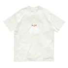 Chicoordのホワイト文鳥さん オーガニックコットンTシャツ