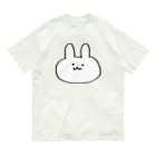 misopiyoのシンプルなうさぎ オーガニックコットンTシャツ