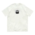 みきのいくらねこ　モノクロ オーガニックコットンTシャツ