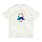 T-jet's Illustration...のモルフク【福助人形＋モルモット】 オーガニックコットンTシャツ