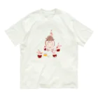 おとむしふぁくとりーのおと星人とうさピコ オーガニックコットンTシャツ