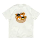 Draw freelyのきつねとたぬき鍋 オーガニックコットンTシャツ