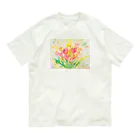 Miku Kafuu ArtsのMikuカフーアーツ【チューリップ🌷シリーズ】 Organic Cotton T-Shirt