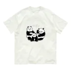 panda to kageのかぞく オーガニックコットンTシャツ