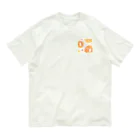 ショップのフレフレ、フレッシュ🍊(白い生き物) オーガニックコットンTシャツ