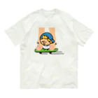 つぶっちーズのスケボーつぶっちと人。 Organic Cotton T-Shirt