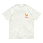 しばじるしデザインのシバホリック（赤） オーガニックコットンTシャツ