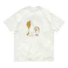 shimeji_omuのネコとメンフクロウ Organic Cotton T-Shirt