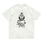 Satoshi MatsuuraのCat Samurai monochrome オーガニックコットンTシャツ