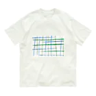 OfficeIwachanのチェックB オーガニックコットンTシャツ