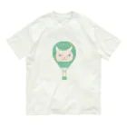 ..lineのネコキキュウ Organic Cotton T-Shirt