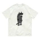 ぴょろりんちょ🐤のやべえ柄のキテレツねこ（魚柄） Organic Cotton T-Shirt