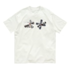 ビューン ワークスのグレー猫ちぃ　ロシア語デザイン Organic Cotton T-Shirt