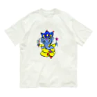 だるまキャットのガネーシャくん オーガニックコットンTシャツ