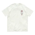 茶木谷なつとの狐面（白） Organic Cotton T-Shirt