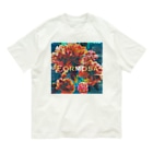 福陀落海灣公司の台湾花布 Organic Cotton T-Shirt