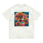 福陀落海灣公司の台湾花布 Organic Cotton T-Shirt