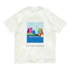 梅雨明けshopの港街の オーガニックコットンTシャツ