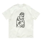 マイマイタケのニャンコ吸っとけ（白猫） Organic Cotton T-Shirt