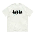 ぽて舗/karoのふりむきネコ オーガニックコットンTシャツ