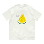 Draw freelyのスイカ（黄） オーガニックコットンTシャツ