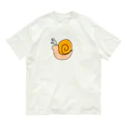 Table fruitのカタツムリ オーガニックコットンTシャツ