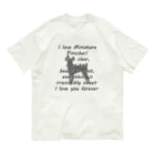 onehappinessのミニチュアピンシャー オーガニックコットンTシャツ