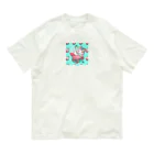 恋するビキニ muti_muti shop@yocchyamのロゴ違いバブ〜なよっちゃん‼️ オーガニックコットンTシャツ