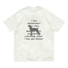 onehappinessのワイマラナー オーガニックコットンTシャツ