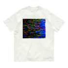 MUGURa-屋の青嵐リフ オーガニックコットンTシャツ