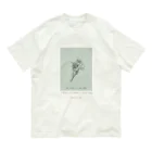 rilybiiのbouquet green オーガニックコットンTシャツ