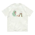 おとむしふぁくとりーのガオガオおと星人　抹茶ザウルス🍃Tシャツ Organic Cotton T-Shirt