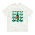 alligator_artのめにーめにー鰐 Organic Cotton T-Shirt