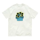 里 (sato)のH  yellow オーガニックコットンTシャツ