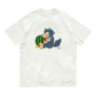 kocoon（コクーン）のスイカをかじるオオカミ Organic Cotton T-Shirt