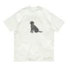 まいこ｜ほっこりイラスト🖌️の黒ラブ Organic Cotton T-Shirt