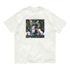 NORIMA'S SHOP のRabbitのRで遊ぶ森のうさぎ Organic Cotton T-Shirt