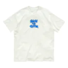 fox fox foxのSMASH THE CIS-TEM ブルー Organic Cotton T-Shirt