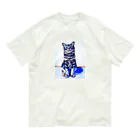 むくむにのむに　- キメ顔ver. - オーガニックコットンTシャツ