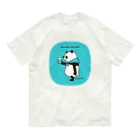 キッチュのsave water,save earth panda Organic Cotton T-Shirt